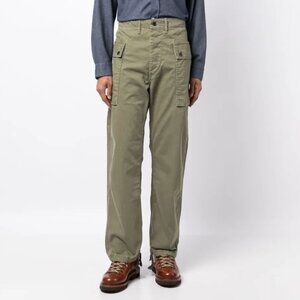 Ralph Lauren RRL Herringbone Field Cargo Trousers in Olive Size 34 x 30
